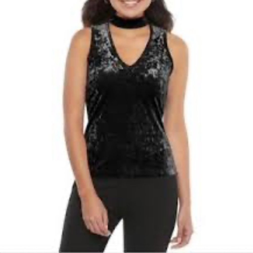 Candies Velvet Choker Tank Top